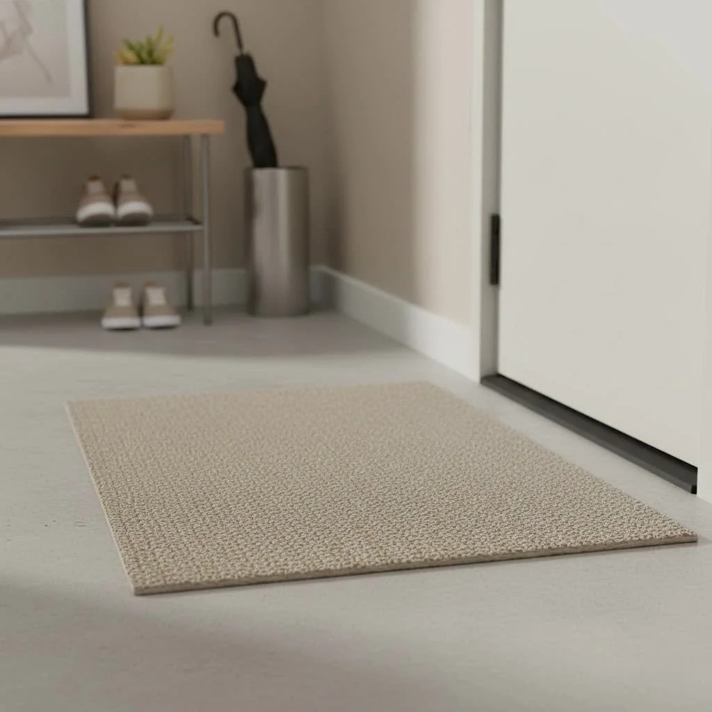 Indoor entry door mat protecting a home's floor